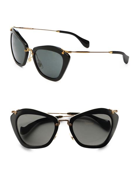 miu miu noir catwalk cat eye sunglasses|Women's Miu Miu Cat.